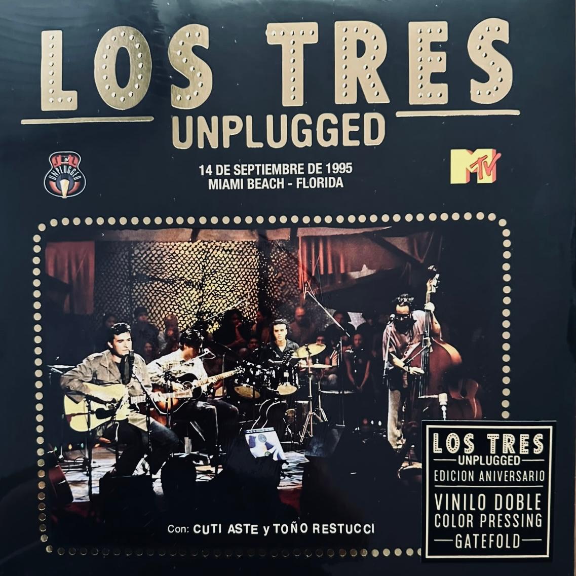 Los Tres – Unplugged / EDICIÓN ANIVERSARIO - DISCO COLOR / DISCO DOBLE (NUEVO, SELLADO)