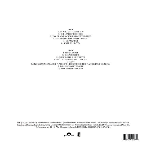 Lana Del Rey – Violet Bent Backwards Over The Grass (NUEVO, SELLADO)