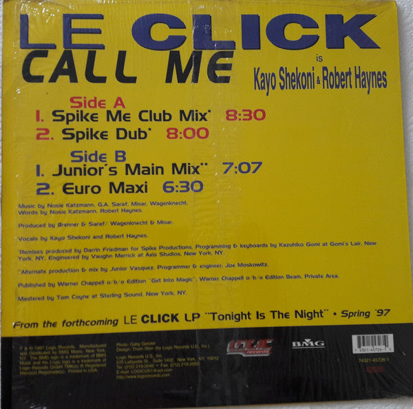 Le Click – Call Me (EX, FUNDA VG+) BOX26