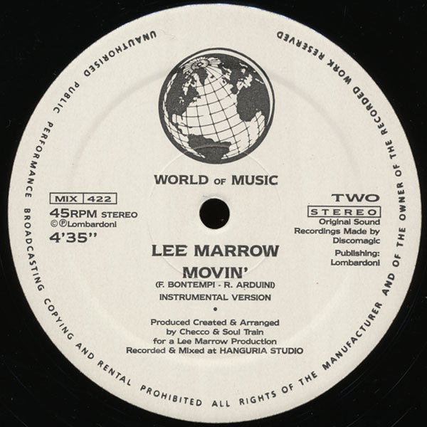 Lee Marrow – Movin' (EX, FUNDA VG+) BOX8