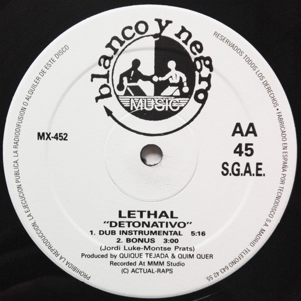 Lethal – Detonativo (NM) BOX30