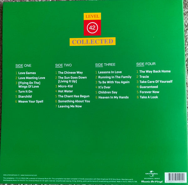 Level 42 – Collected / DISCO DOBLE (NUEVO, SELLADO) BOXV21
