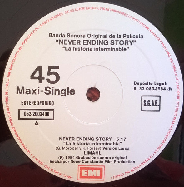 Limahl – The NeverEnding Story (NM, FUNDA VG+)