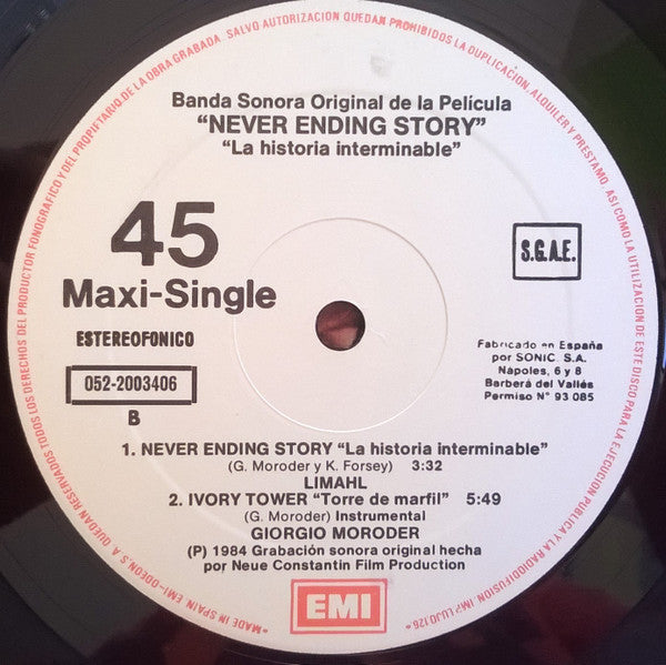 Limahl – The NeverEnding Story (NM, FUNDA VG+)
