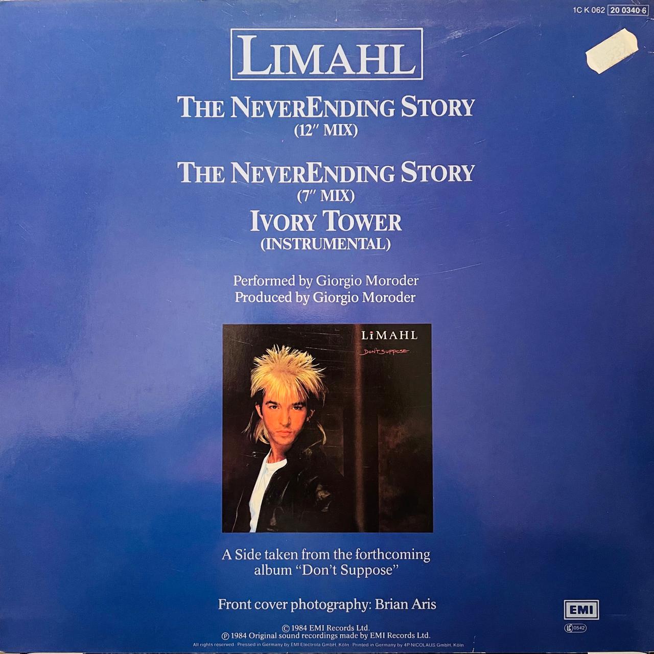 Limahl – The NeverEnding Story (Special 12" Mix) (NM, FUNDA VG+)