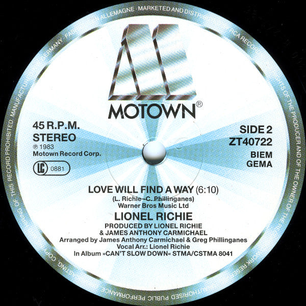 Lionel Richie – Dancing On The Ceiling (NM, FUNDA EX) BOX28