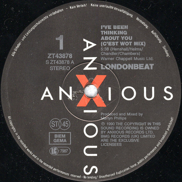 Londonbeat – I've Been Thinking About You (EX)