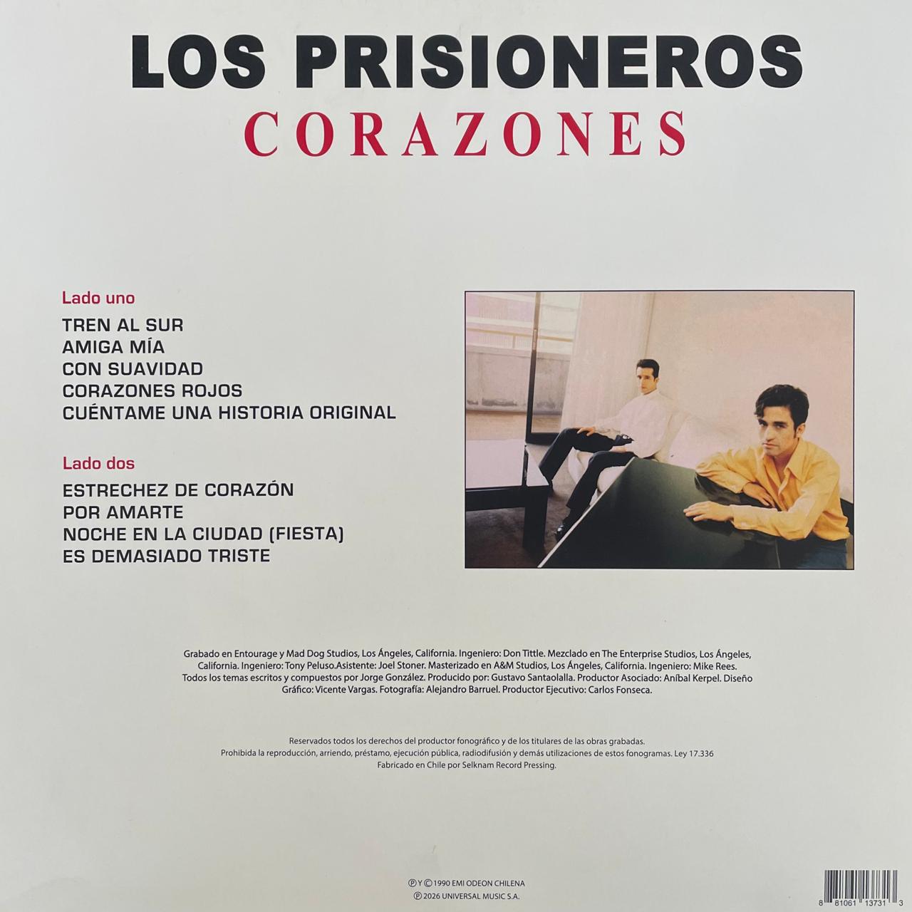 Los Prisioneros – Corazones / PICTURE DISC (NUEVO, NO SELLADO DE FABRICA)