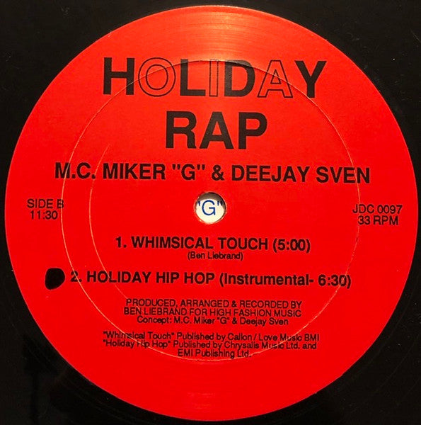 M.C. Miker "G" & Deejay Sven – Holiday Rap (VG+) BOX21