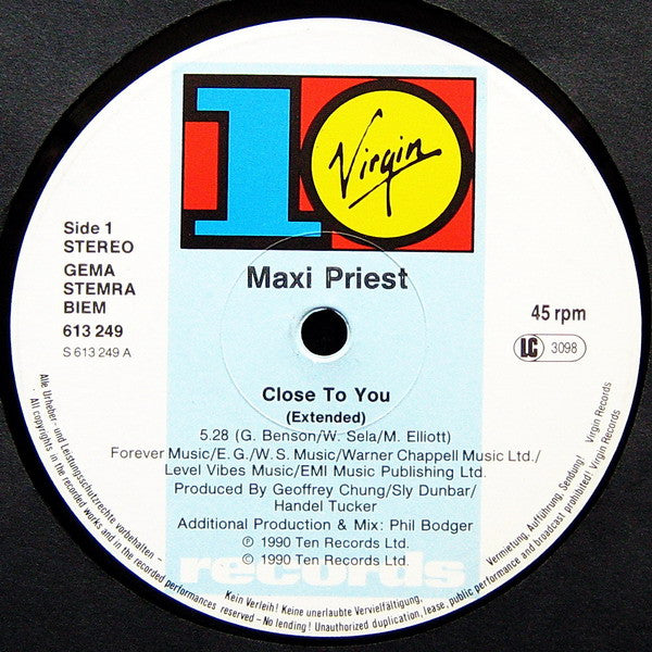Maxi Priest – Close To You (NM) BOX2