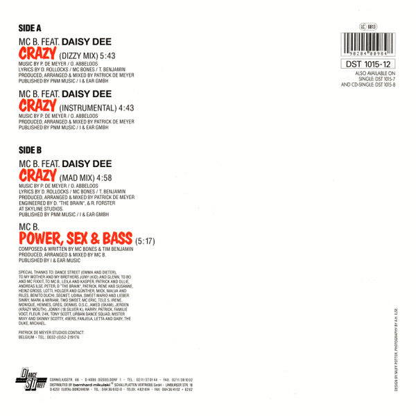 MC B. Featuring Daisy Dee – Crazy (NM, FUNDA VG+) BOX30