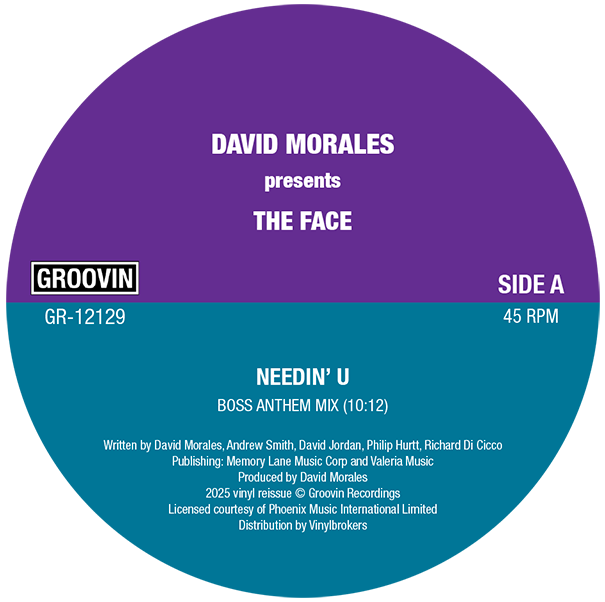 DAVID MORALES presents THE FACE NEEDIN' U (MINT, NUEVO NO SELLADO) BOX4