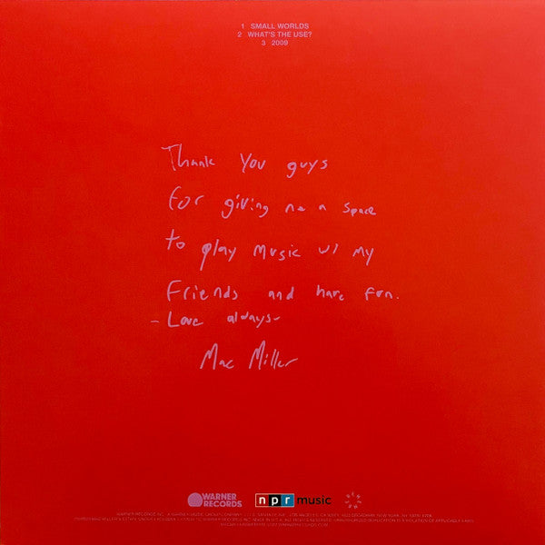 Mac Miller – NPR Music Tiny Desk Concert - EP (NUEVO, SELLADO) BOXV42