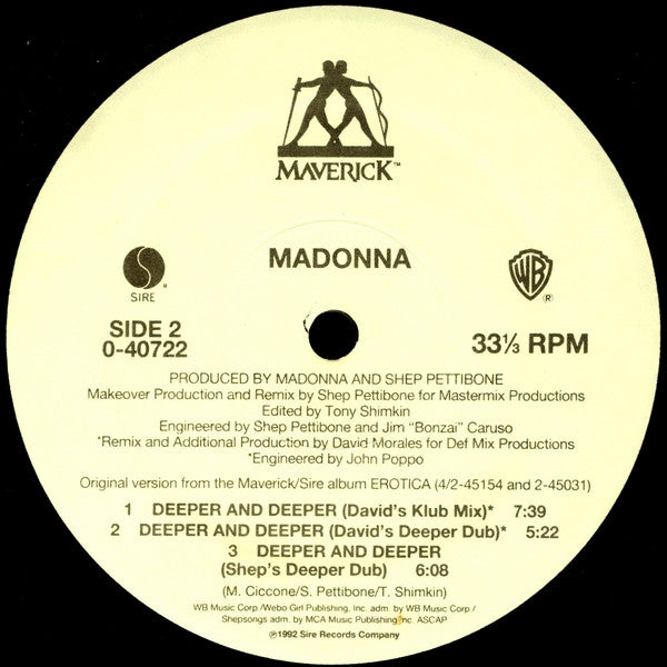 Madonna – Deeper And Deeper (NM)