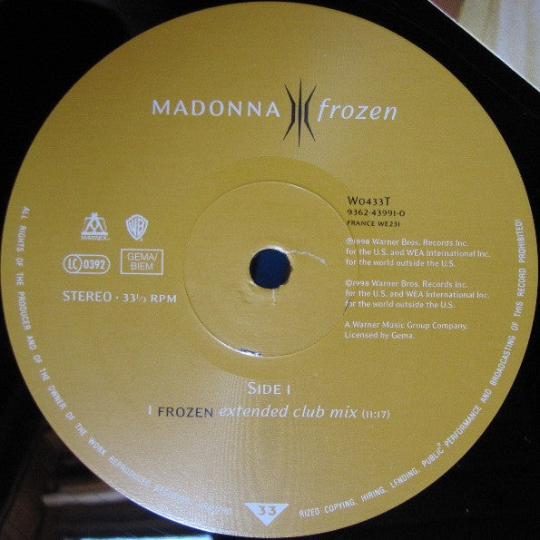 Madonna – Frozen (VG+) BOX11