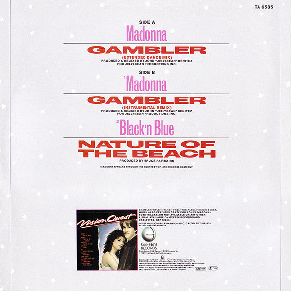 Madonna – Gambler (Extended Dance Mix) (NM, FUNDA VG+)