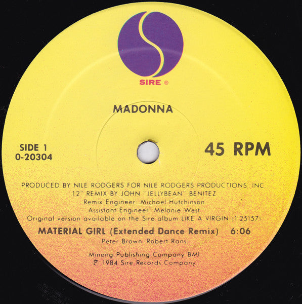 Madonna – Material Girl (VG+) BOX12