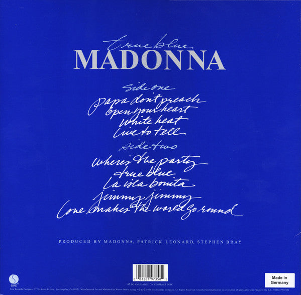 Madonna – True Blue (NUEVO, SELLADO) BOXV6