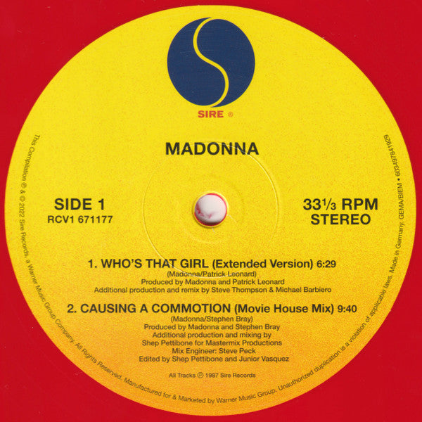Madonna – Who's That Girl (Super Club Mix) (NUEVO, SELLADO)