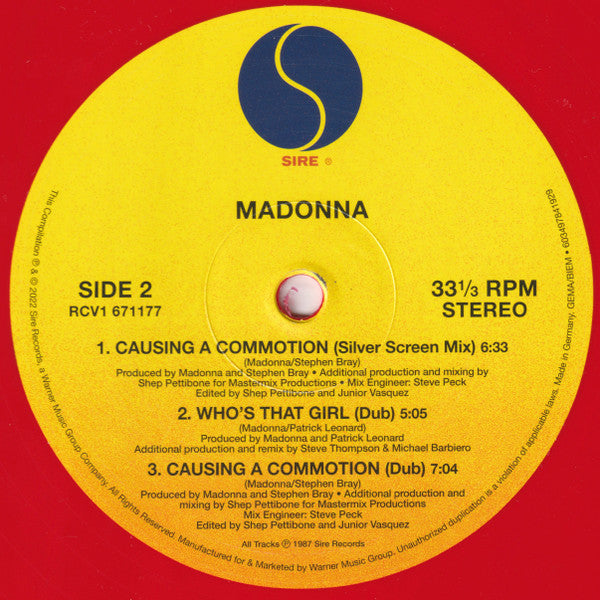 Madonna – Who's That Girl (Super Club Mix) (NUEVO, SELLADO)