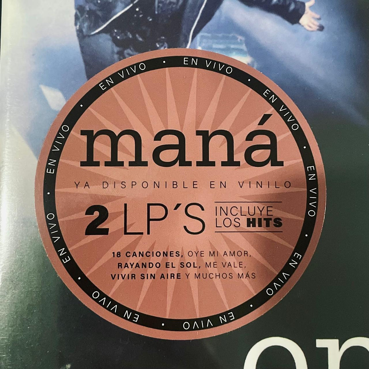 Maná – Maná En Vivo / DISCO DOBLE (NUEVO, SELLADO)