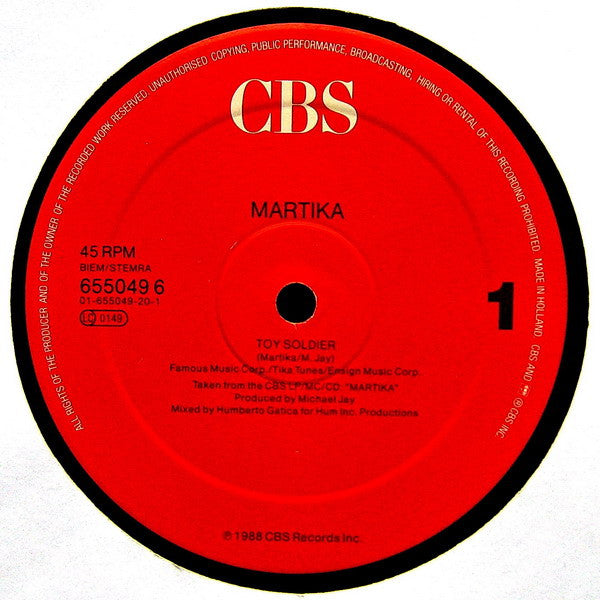 Martika – Toy Soldiers  (VG+) BOX16
