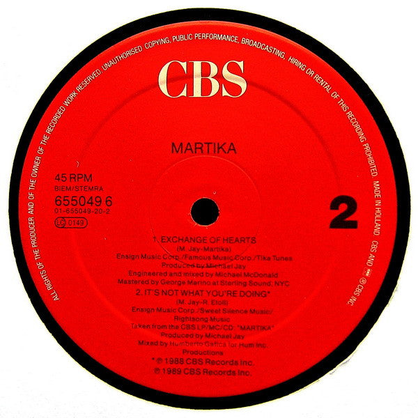 Martika – Toy Soldiers  (VG+) BOX16