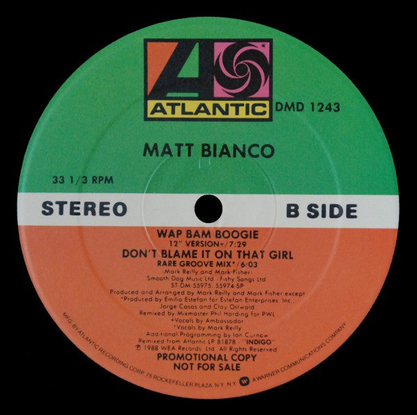 Matt Bianco – Don't Blame It On That Girl (NM, FUNDA VG+) BOX21