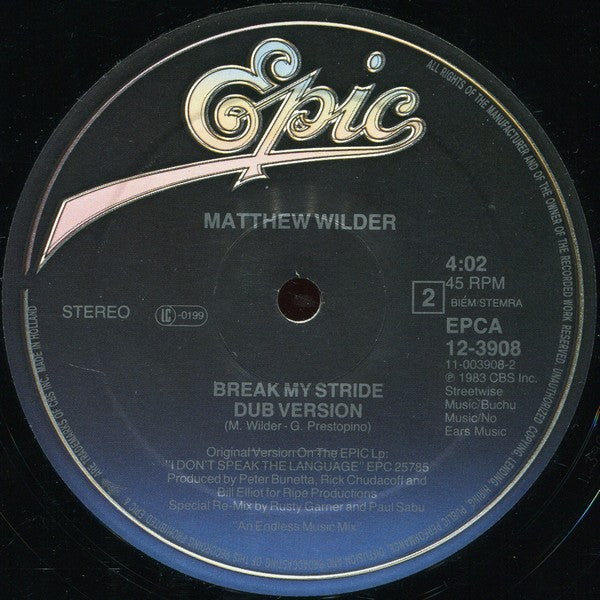 Matthew Wilder – Break My Stride (Remix / Club Version) (EX) BOX28