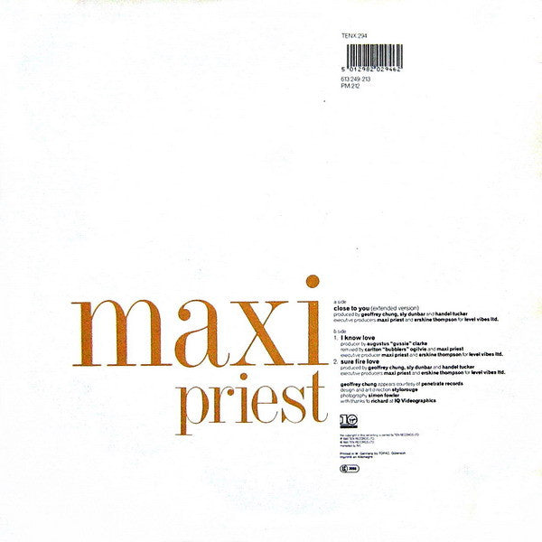 Maxi Priest – Close To You (NM) BOX2