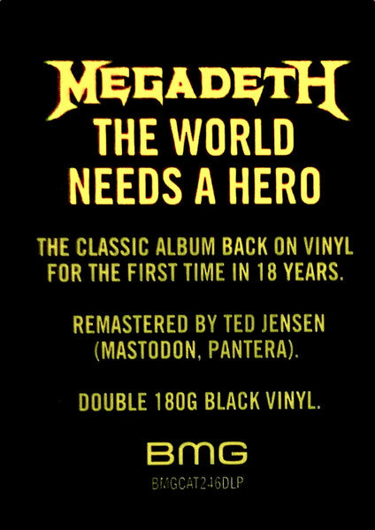 Megadeth – The World Needs A Hero / DISCO DOBLE (NUEVO, SELLADO) BOXV21