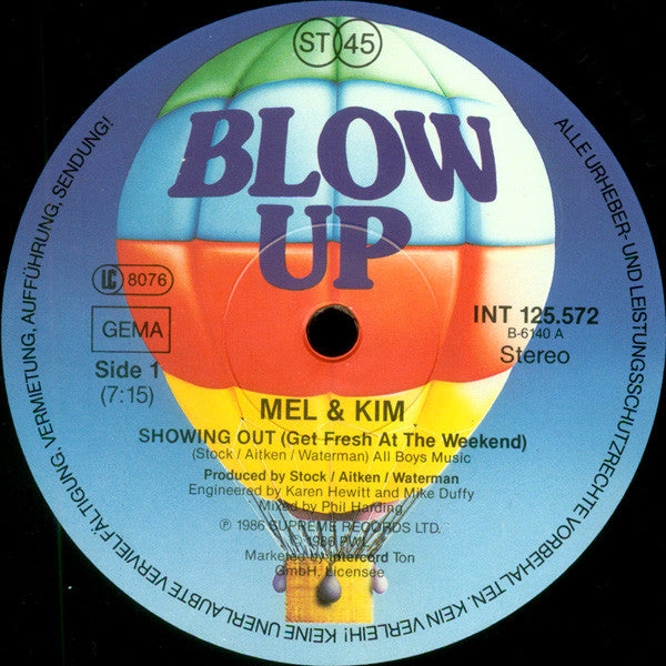 Mel & Kim – Showing Out (EX, FUNDA VG+)