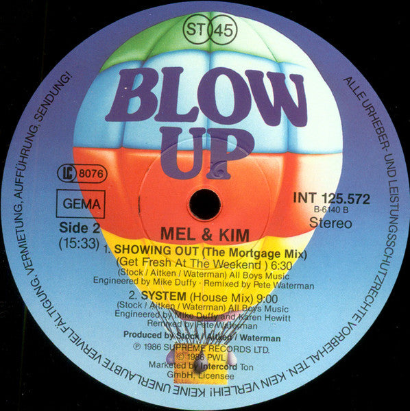 Mel & Kim – Showing Out (EX, FUNDA VG+)