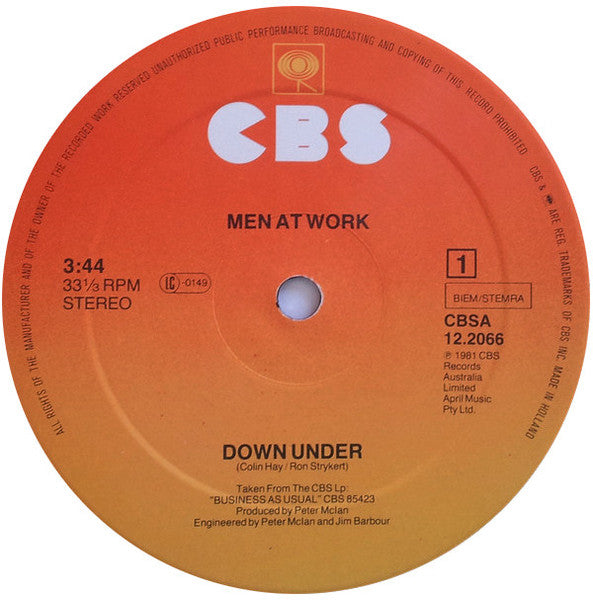 Men At Work – Down Under (NM) BOX29