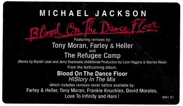 Michael Jackson – Blood On The Dance Floor (EX, FUNDA VG+) BOX29