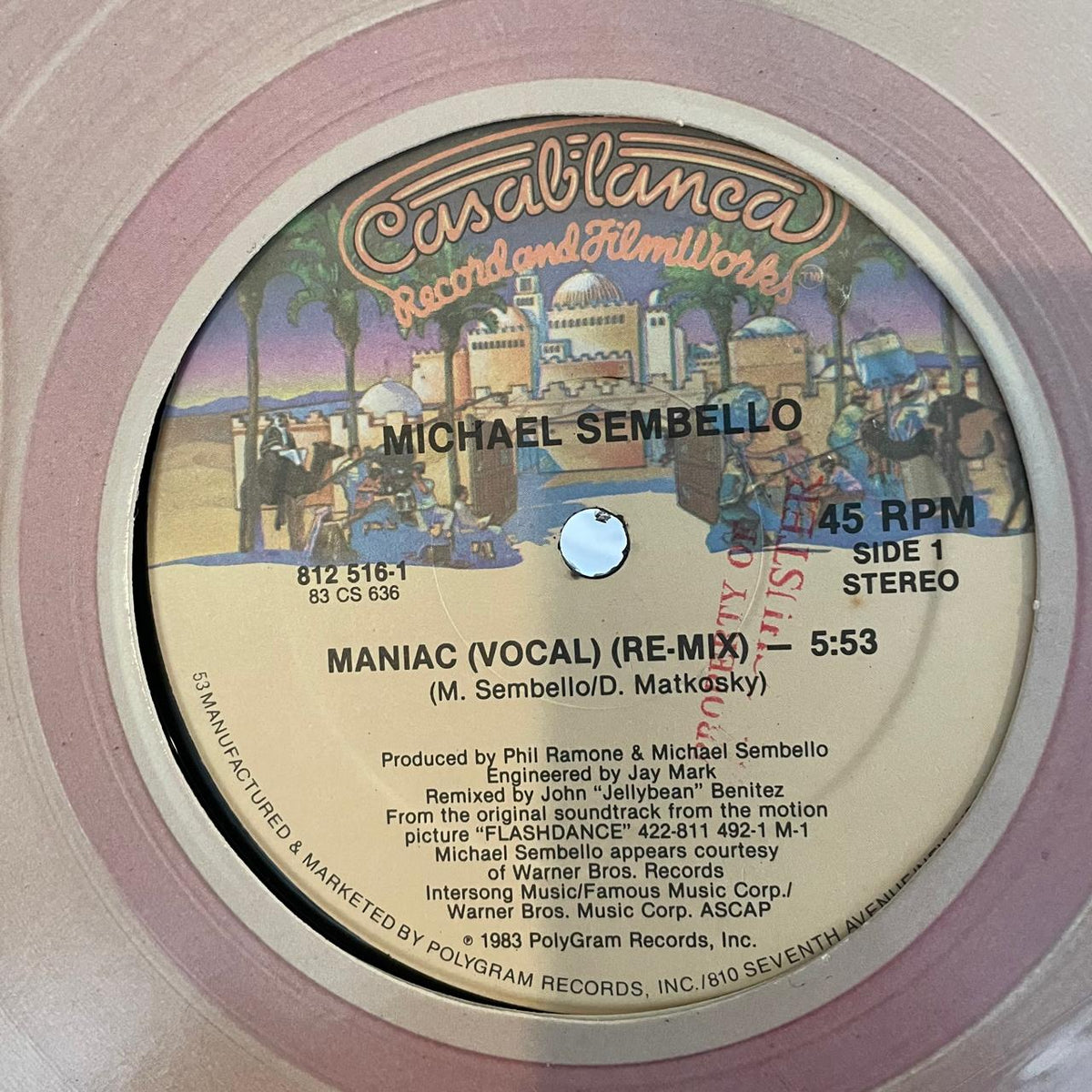 Michael Sembello – Maniac (VG+, FUNDA GENERICA) BOX21