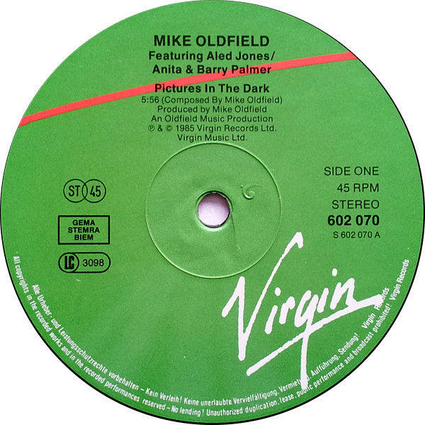 Mike Oldfield – Pictures In The Dark (NM) BOX24
