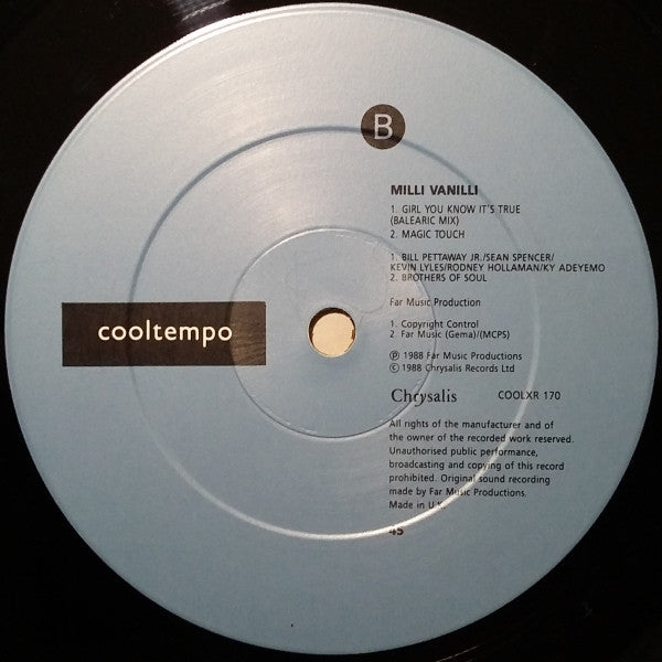 Milli Vanilli – Girl You Know It's True (NM)