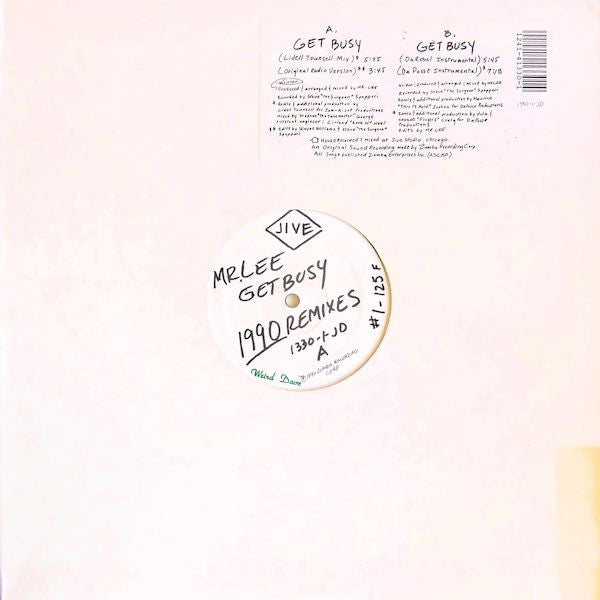Mr. Lee – Get Busy (1990 Remixes) (NM, FUNDA VG+) BOX19