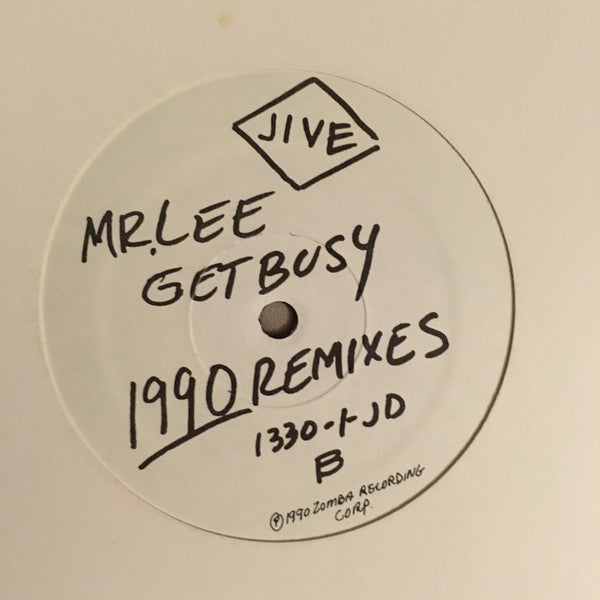 Mr. Lee – Get Busy (1990 Remixes) (NM, FUNDA VG+) BOX19