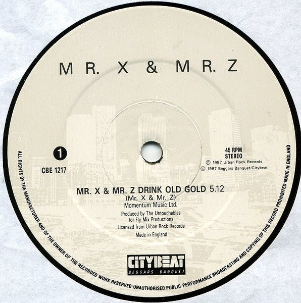 Mr. X & Mr. Z – Mr. X & Mr. Z Drink Old Gold (EX) BoxE2