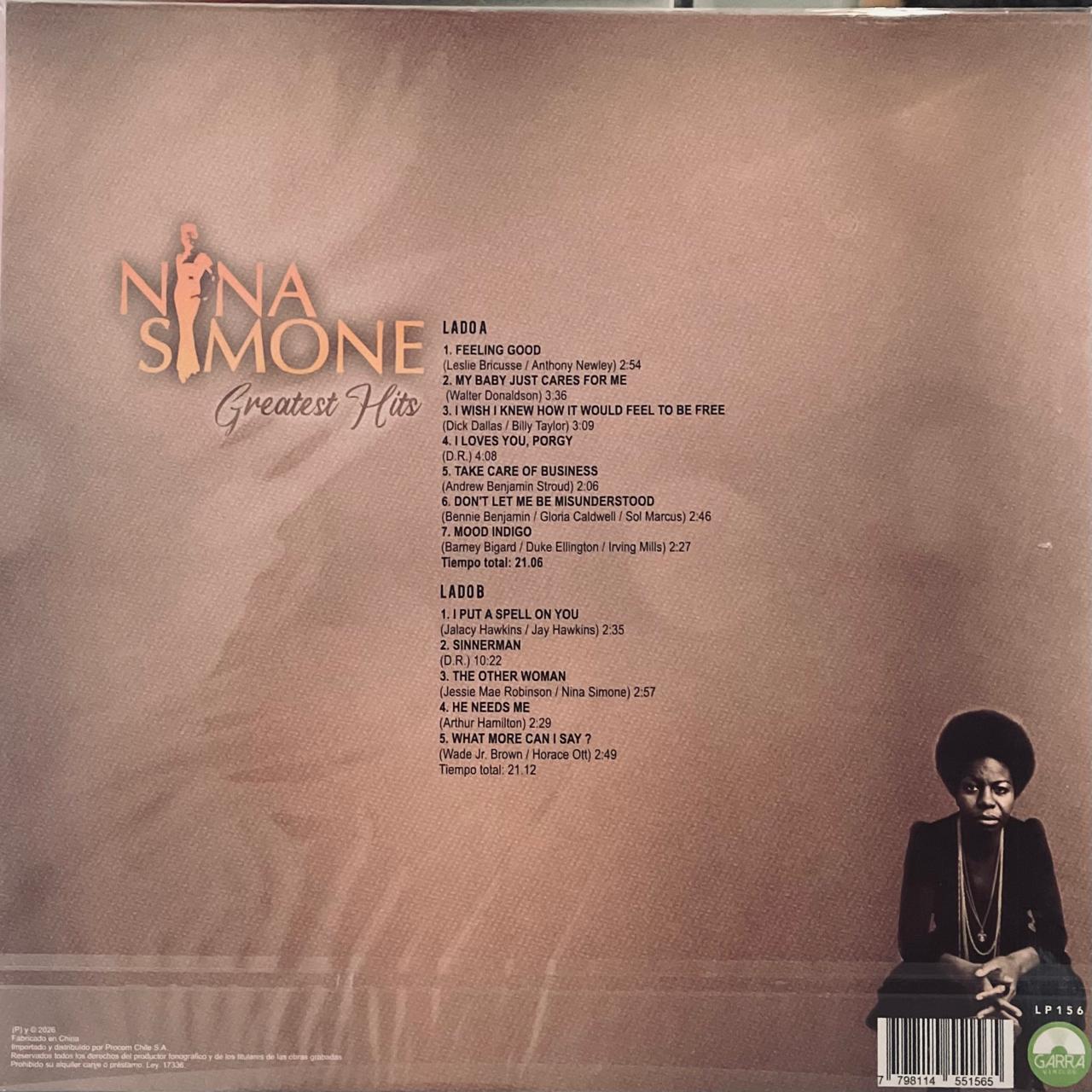 Nina Simone – Greatest Hits (NUEVO, SELLADO)