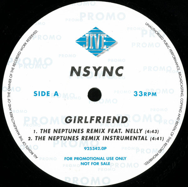 *NSYNC – Girlfriend (NM, Funda Generic de sello) Box23