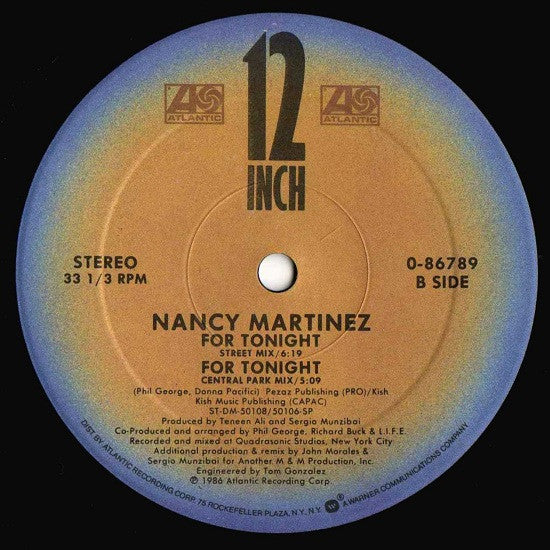 Nancy Martinez – For Tonight (NM, FUNDA VG+) BOX32