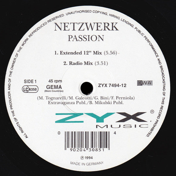 Netzwerk – Passion (EX, FUNDA GENERICA)
