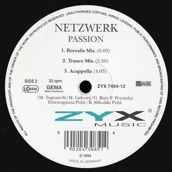 Netzwerk – Passion (EX, FUNDA GENERICA)