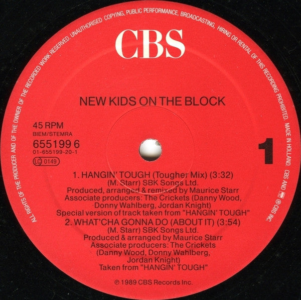 New Kids On The Block – Hangin' Tough (NM) BOX2