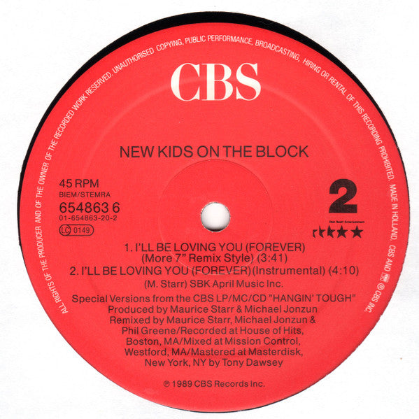 New Kids On The Block – I'll Be Loving You (Forever) (NM)