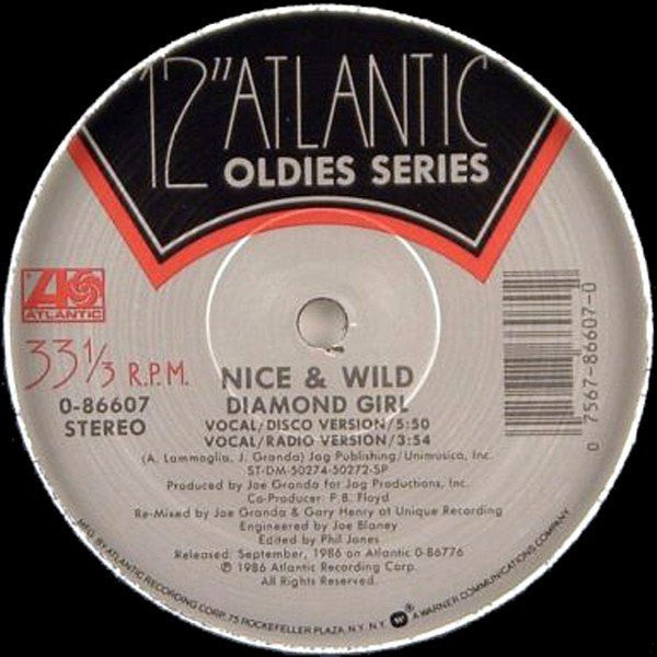 Nice & Wild / Tasha Thomas – Diamond Girl / Shoot Me (With Your Love) (NM, FUNDA VG+) BOX19
