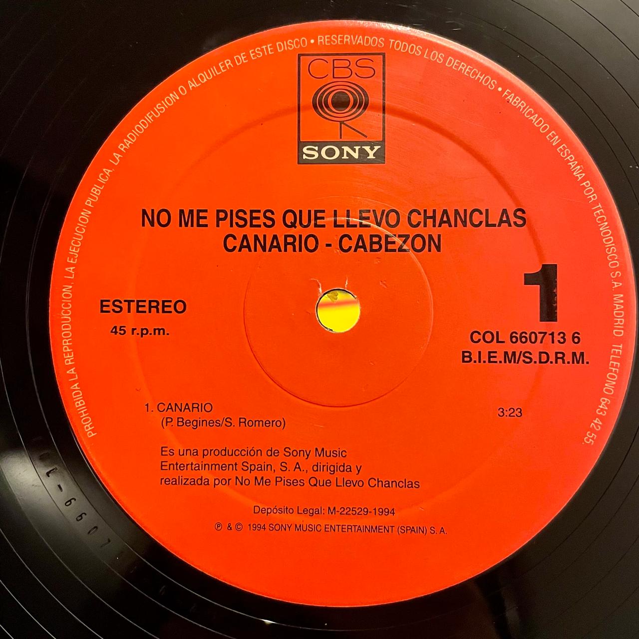 No Me Pises Que Llevo Chanclas – El Canario (EX, FUNDA VG+) BOX29